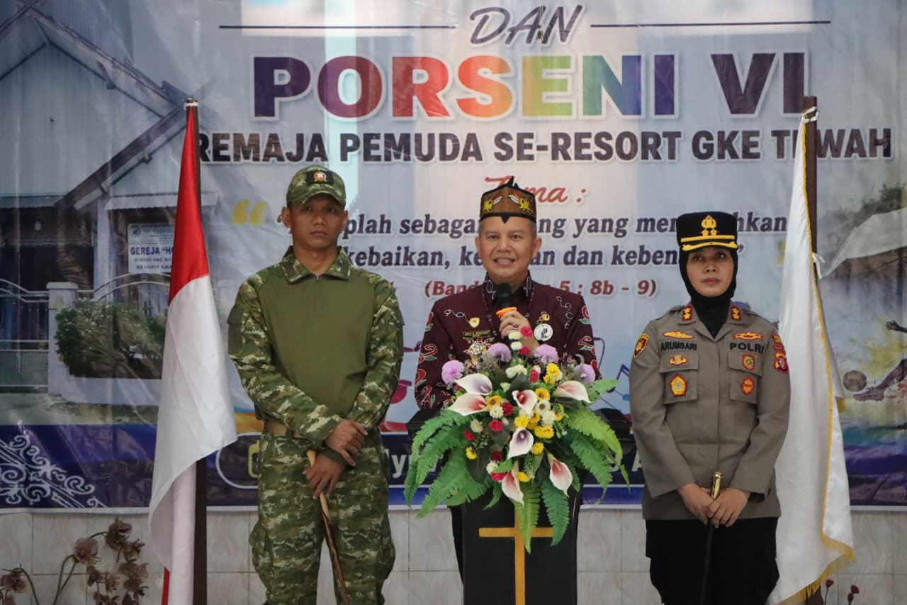 Bupati Gumas Resmikan Calon Resort GKE Batu Nyiwuh Dan Buka PORSENI IV Remaja Pemuda GKE Se-Resort Tewah