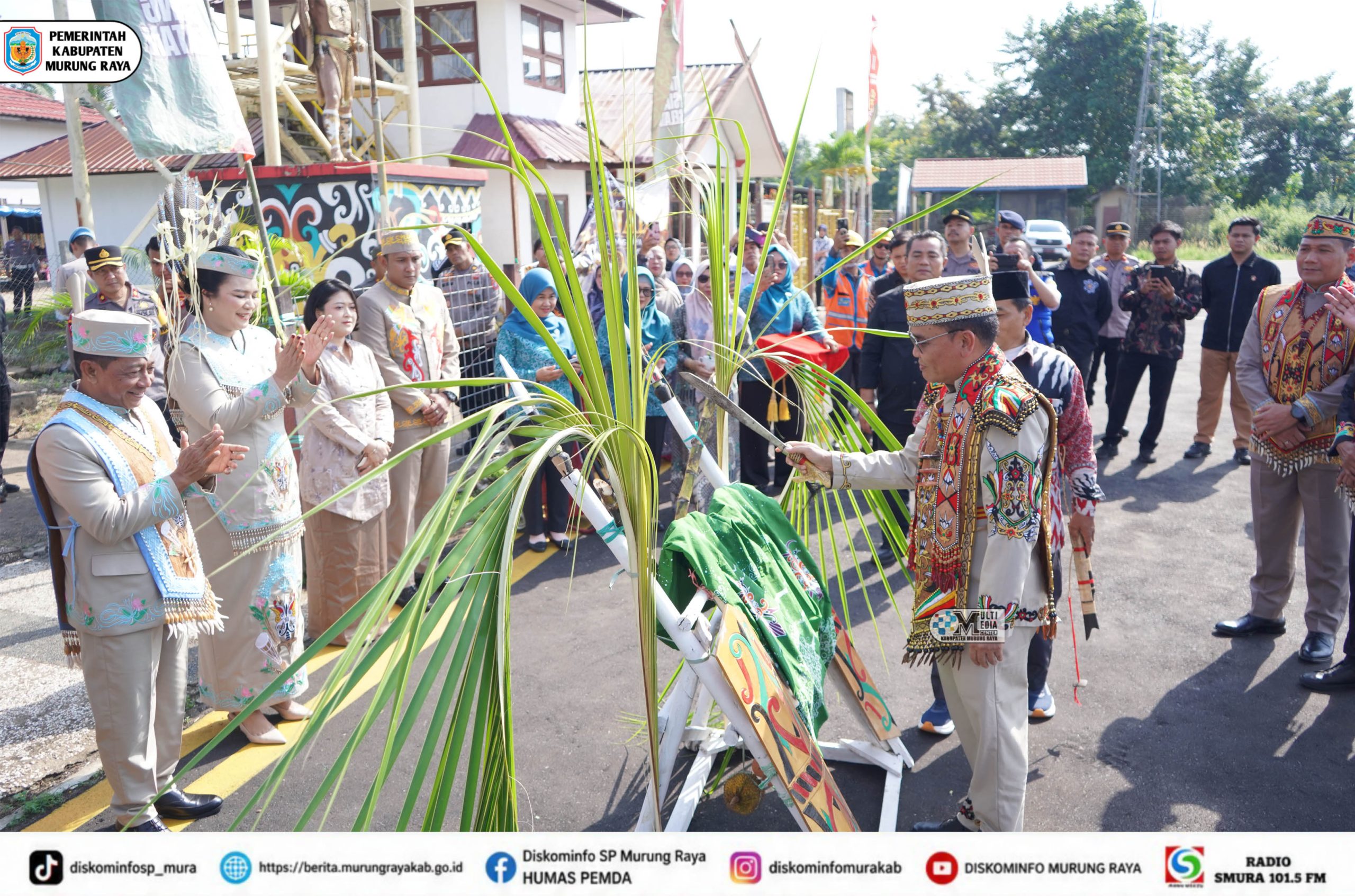Bupati Heriyus Sambut Kedatangan Gubernur Kalteng di Murung Raya