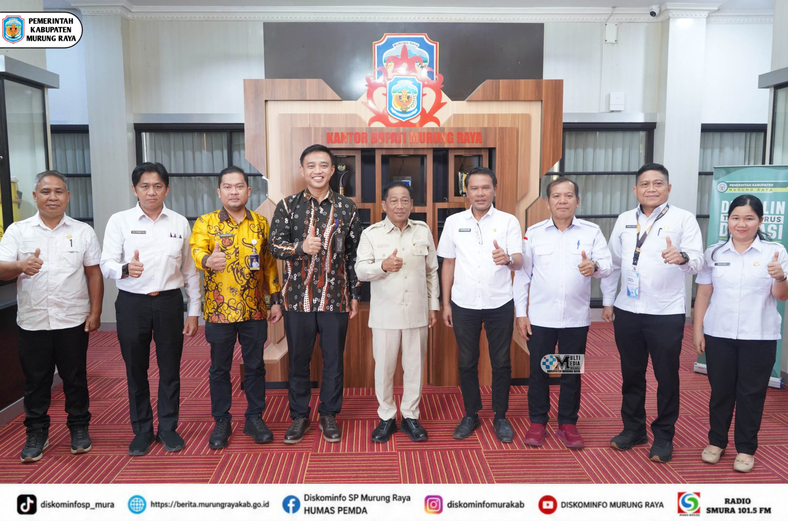 Bupati Heriyus Terima Audiensi Perwakilan BKKBN Kalteng