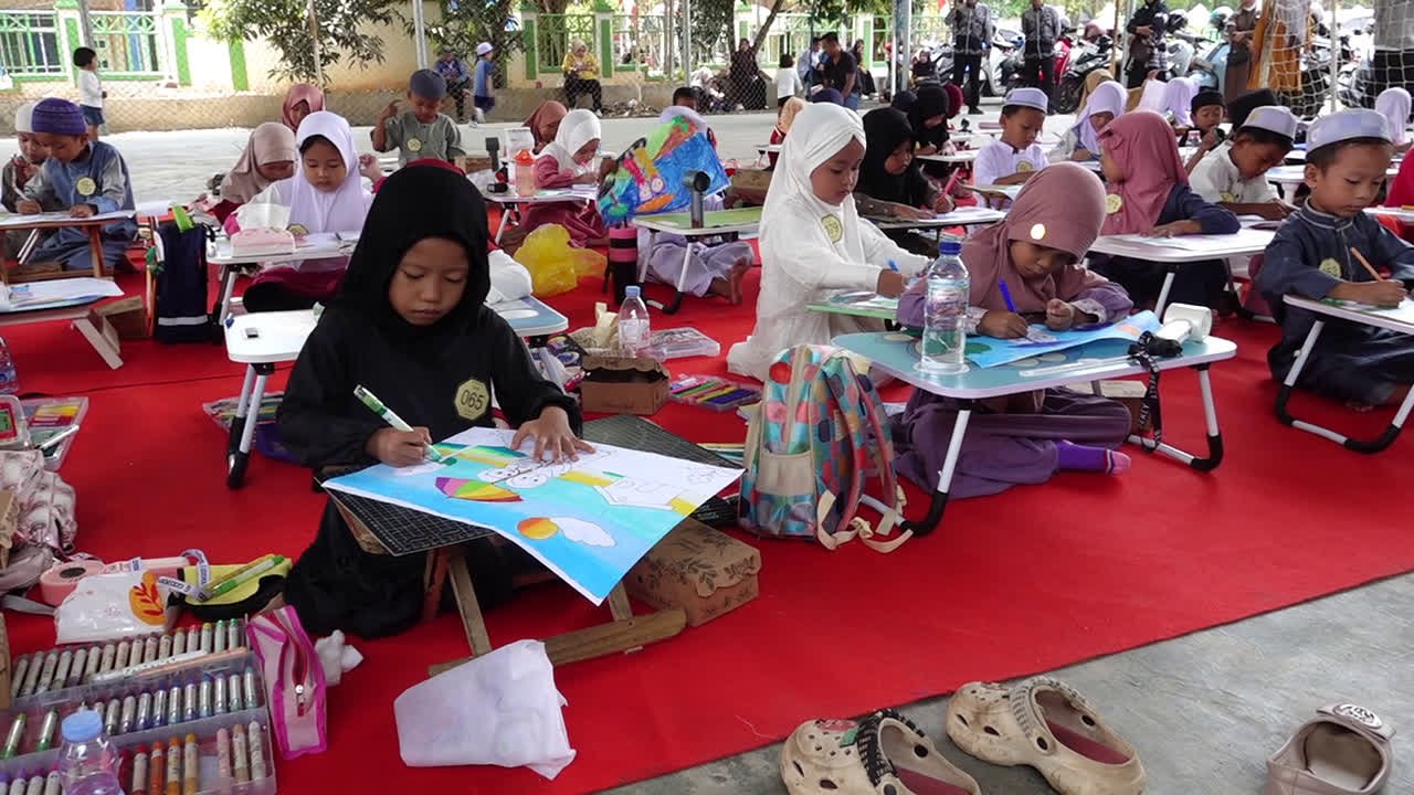 FASI Tabalong ke-14, 131 Anak Tuangkan Kreativitas Lewat Gambar dan Warna