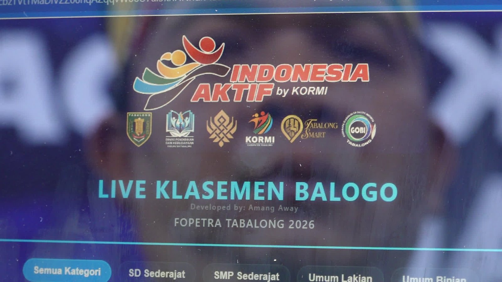 GOBI Tabalong Hadirkan Live Score Balogo Berbasis IT, Score Pertandingan Bisa Dipantau Real Time