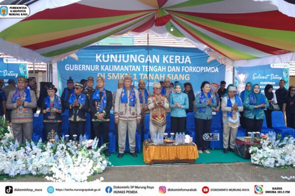Gubernur Kalteng Bersama Bupati Heriyus Tinjau SMKN 1 Murung