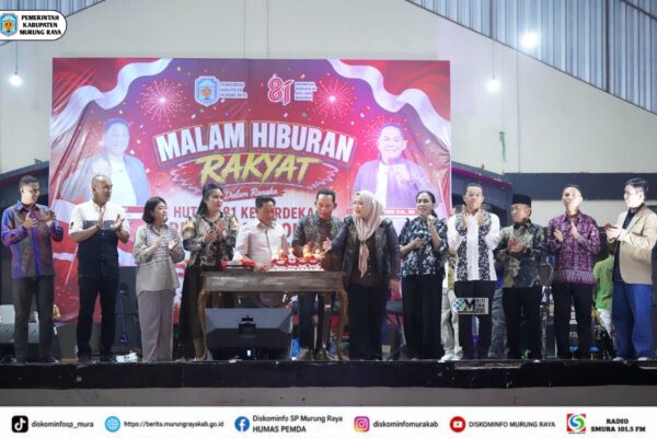 Malam Hiburan Rakyat Semarakkan HUT Ke-81 RI di Murung Raya