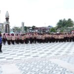 Napak Tilas Perjuangan Berakhir di TMP Tanjung Kencana, Kenang Jasa Pahlawan Lewat Estafet Panji