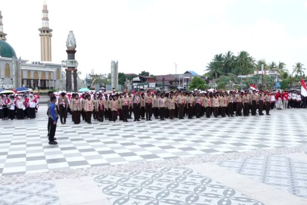 Napak Tilas Perjuangan Berakhir di TMP Tanjung Kencana, Kenang Jasa Pahlawan Lewat Estafet Panji