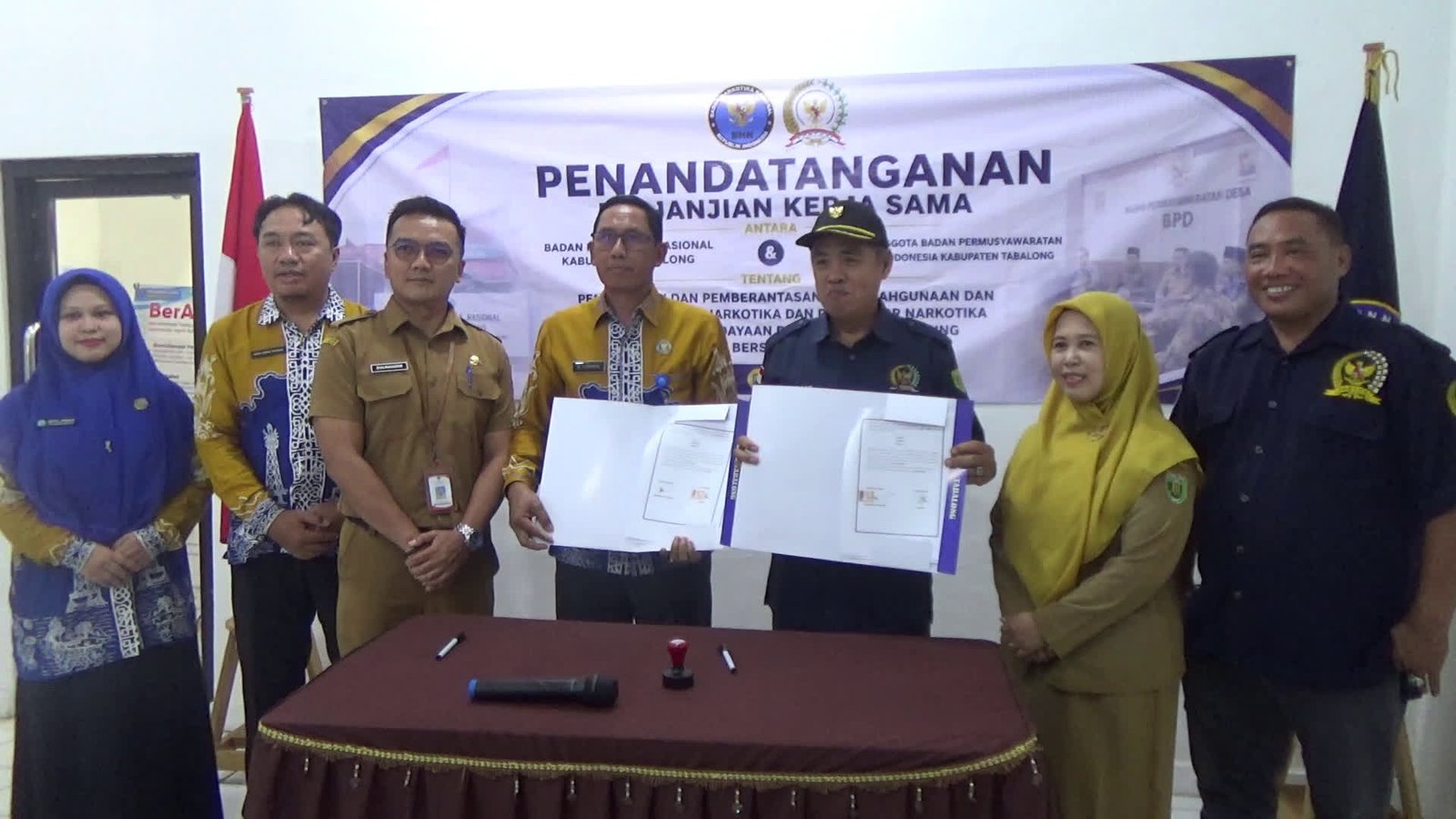 P4GN Diperluas ke Desa, BNNK Tabalong Gandeng PABPDSI Perkuat Desa Bersinar