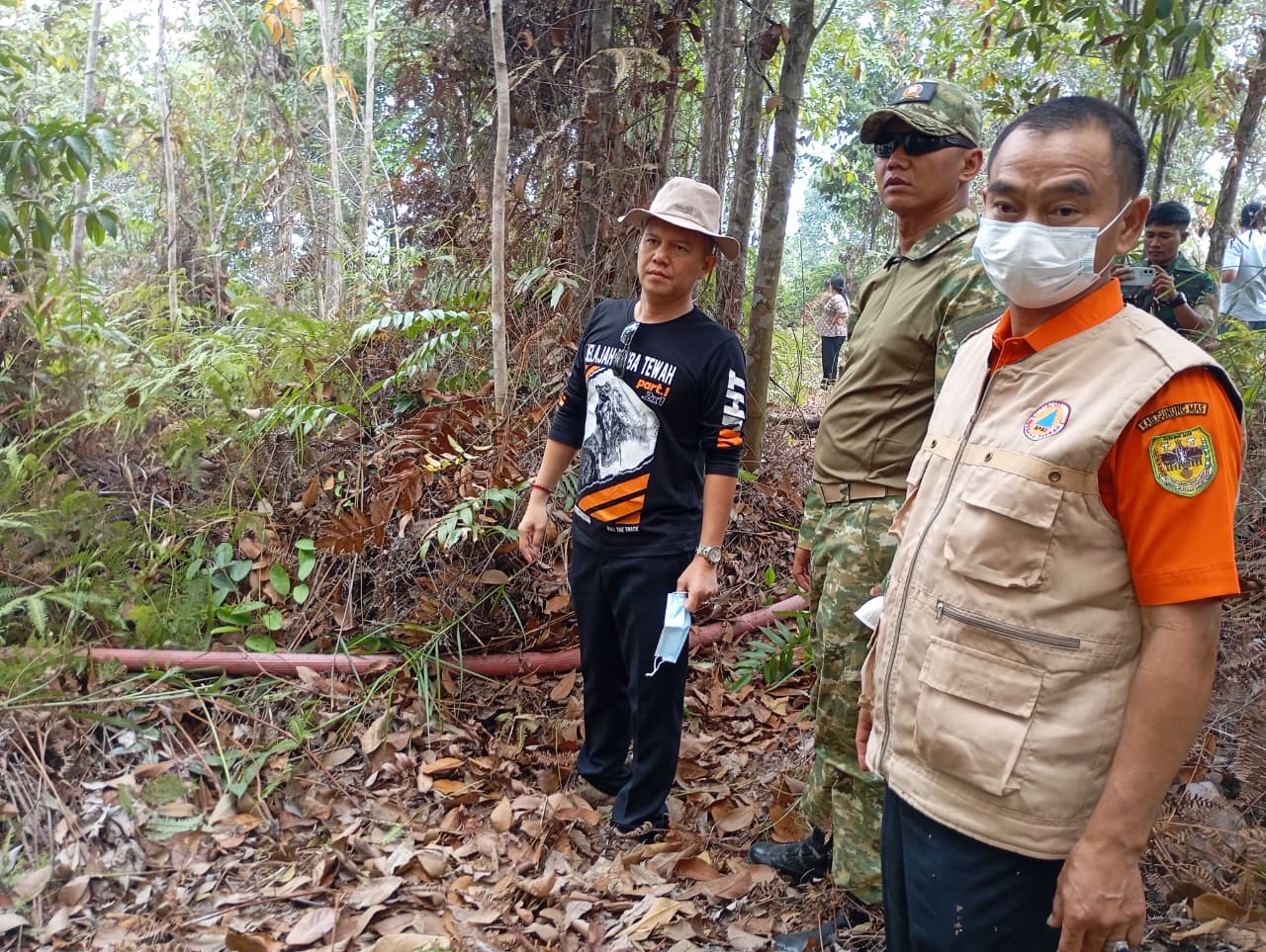 Patroli Karhutla, Bupati Gumas Temukan Titik Api di Km 10 Kuala Kurun–Tewah