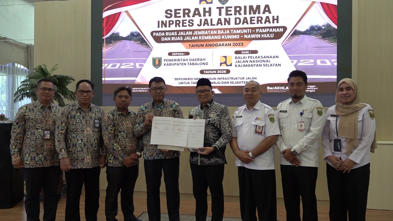 Pemkab Tabalong Terima Aset IJD, Dua Ruas Jalan Perkuat Konektivitas
