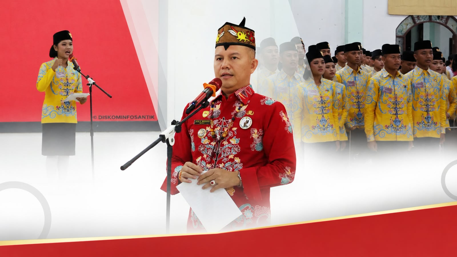 Resepsi Kenegaraan HUT ke-81 RI, Bupati Gumas Apresiasi Paskibraka dan Tekankan Pentingnya Kondusivitas