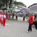 Semarak HUT ke-81 RI, 30 Regu Pelajar Ikuti Gerak Jalan Antarpelajar se-Kota Kuala Kurun