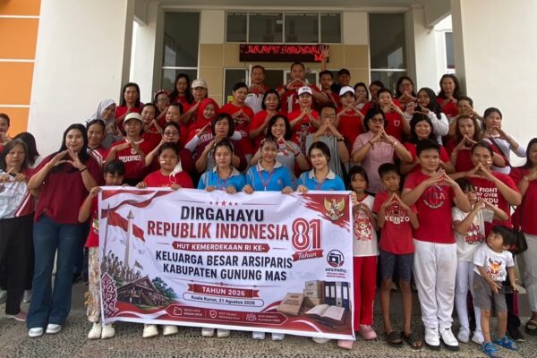 Semarak HUT ke-81 RI, Keluarga Besar Arsiparis Kabupaten Gumas Gelar Beragam Lomba