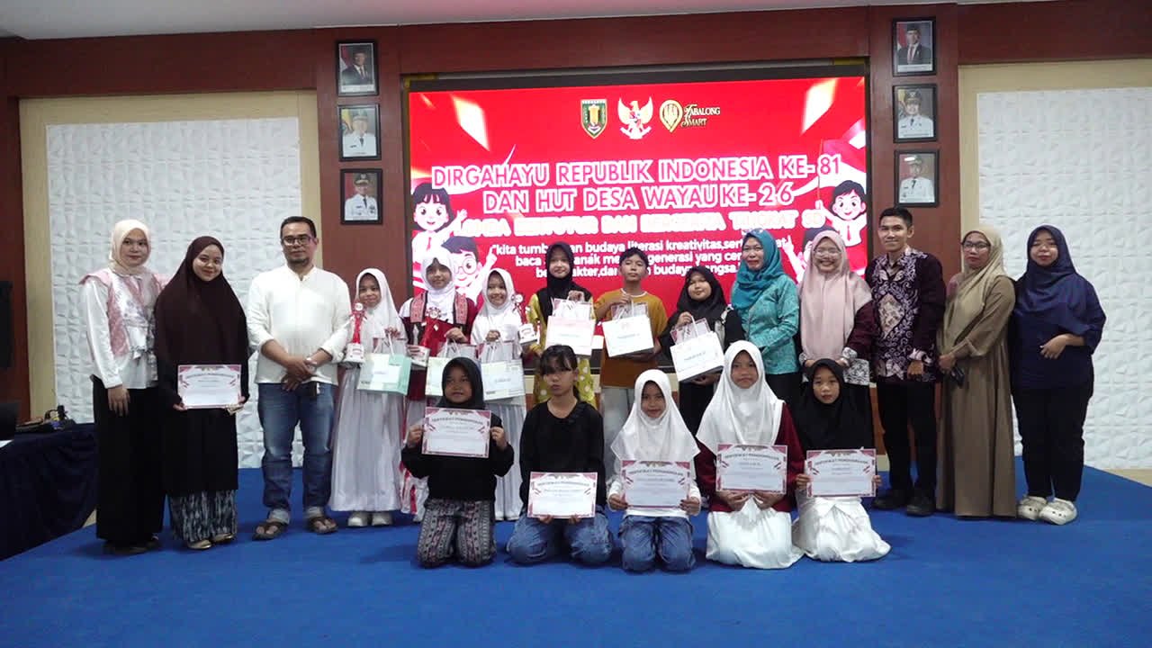 Tingkatkan Literasi di Era Digital, Desa Wayau Gelar Lomba Bertutur & Bercerita