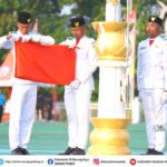 Upacara Penurunan Bendera HUT Ke-81 RI di Murung Raya Berlangsung Khidmat