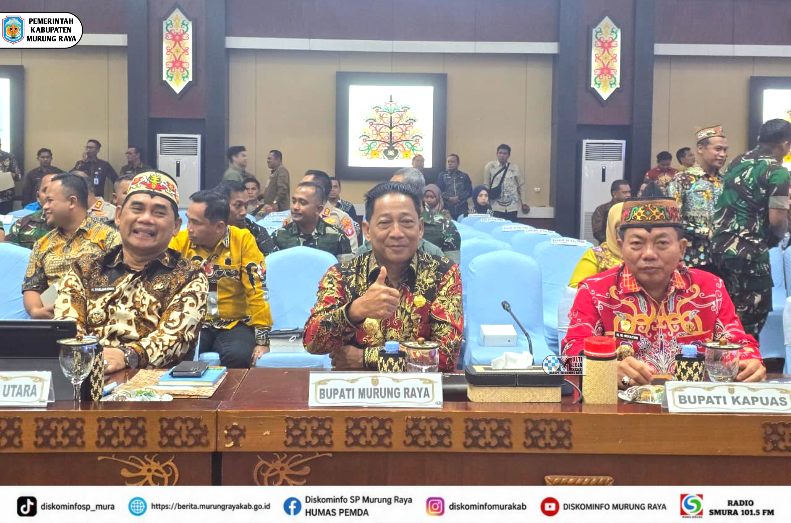 Bupati Heriyus Hadiri Rapat Evaluasi Karhutla, Perkuat Sinergi Penanganan di Murung Raya
