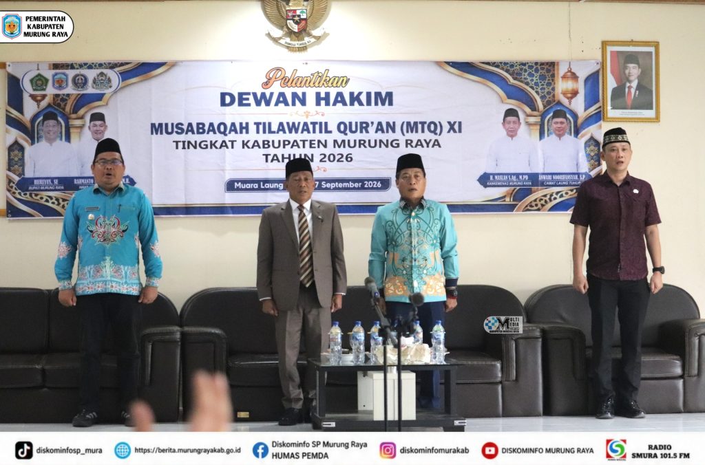 Bupati Heriyus Lantik Dewan Hakim MTQ XI, Jaga Amanah Penilaian yang Adil