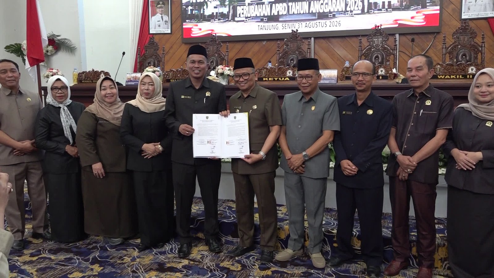 DPRD Gelar Rapat Paripurna, Bupati Tabalong Sampaikan Raperda Perubahan APBD 2026