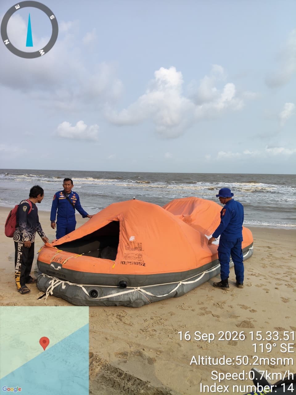 Jejak KM Virgo Transport 8 Terdampar di Seruyan