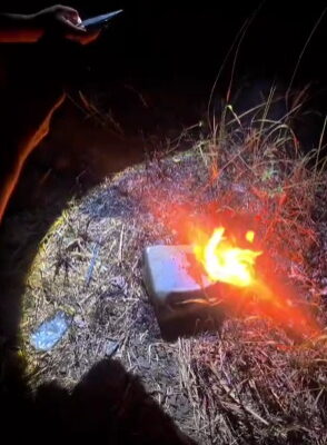 Lahan Diduga Sengaja Dibakar OTK Pakai Jeriken