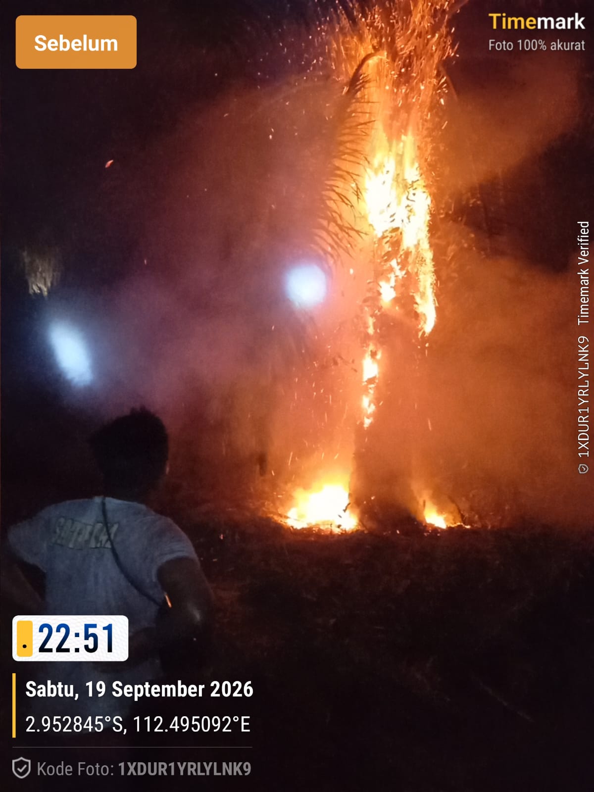 Lahan Sawit PT STP-1 Wilmar Grup Terbakar, Pemukiman Warga Dikepung Karhutla