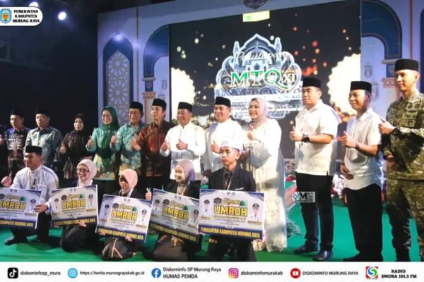 MTQ XI Murung Raya Berakhir. Bupati Mura: Perkuat Iman dan Kerukunan