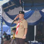 Upacara Hari Pramuka ke-65 di Mihing Raya, Bupati Gumas Bacakan Sambutan Ketua Kwarnas