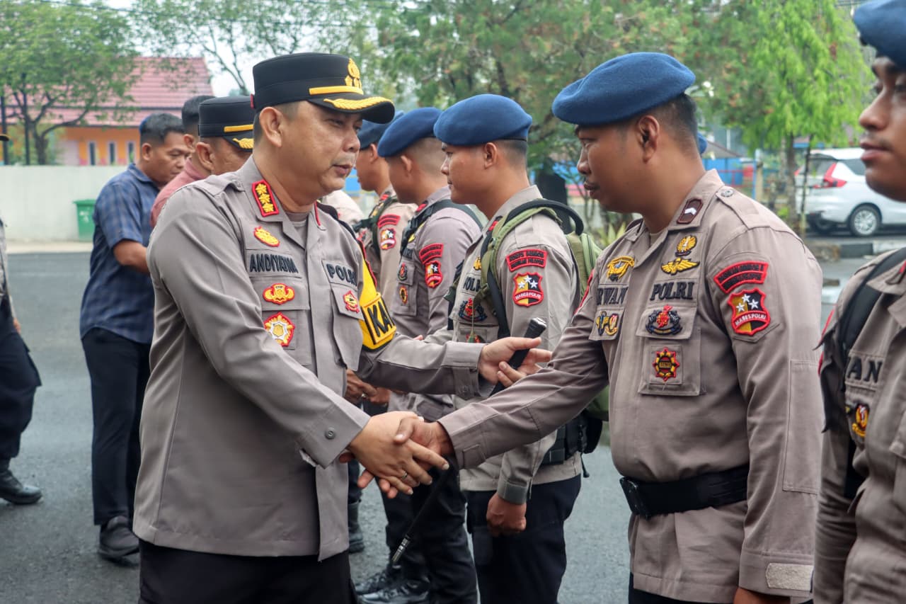 25 Brimob dari Mabes Polri Bantu di Tiga Kecamatan