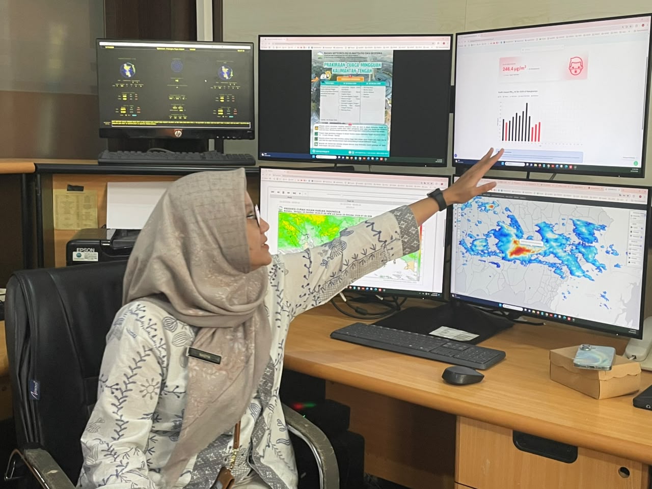 Hujan Mulai Mengguyur Kalteng