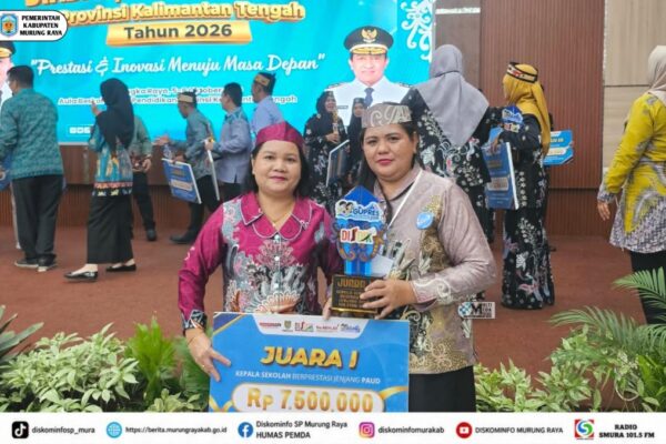 Kabupaten Murung Raya Raih Juara I Kepala Sekolah Berprestasi