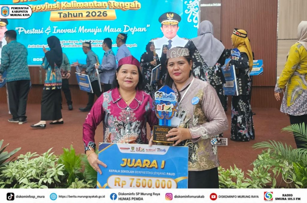 Kabupaten Murung Raya Raih Juara I Kepala Sekolah Berprestasi