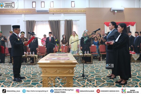 Lynda Kristiane Resmi Emban Amanah Sekda Murung Raya