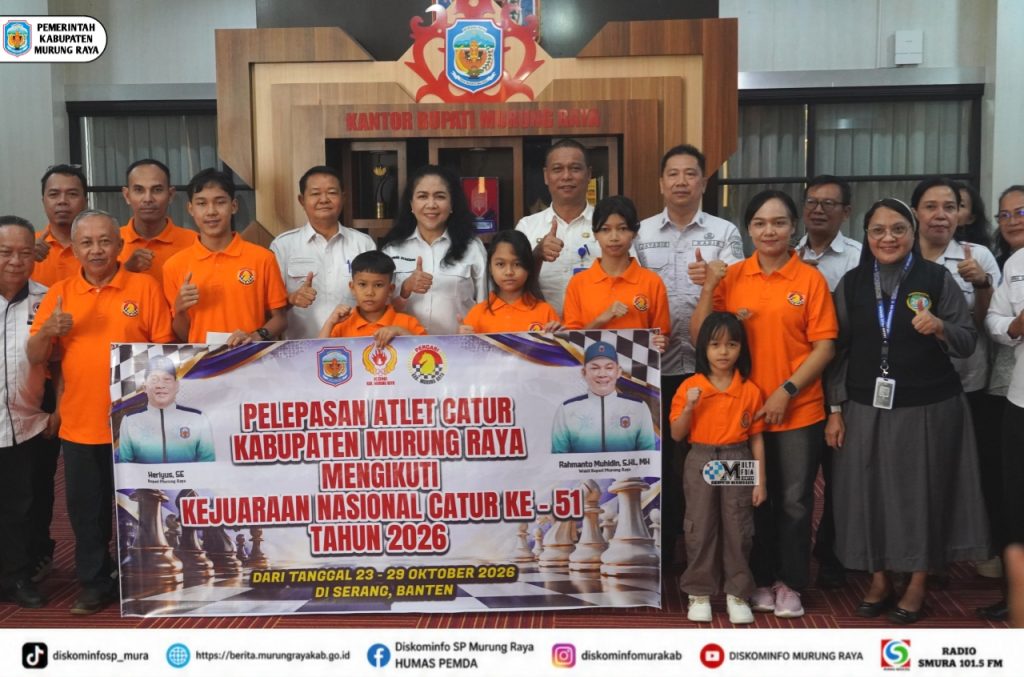Pemkab Mura Lepas Atlet Catur Menuju Kejurnas Nasional