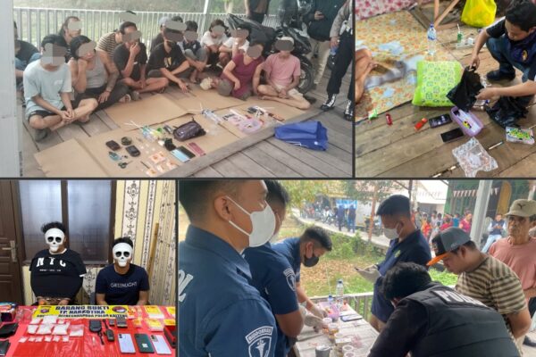 Polda-BNN Gerebek Sarang Narkoba di Kawasan Puntun, Dua Terduga Pengedar Dibekuk